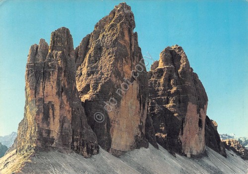 Cartolina Dolomiti Tre cime di Lavaredo (Belluno)