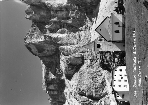 Cartolina Dolomiti Val Badia Chiesa Santa Croce Monte Croce 1971