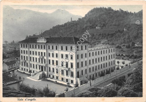 Cartolina Domodossola Collegio Rosmini Vista d'angolo 1950