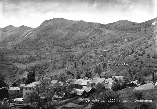 Cartolina Donetta Panorama anni '50