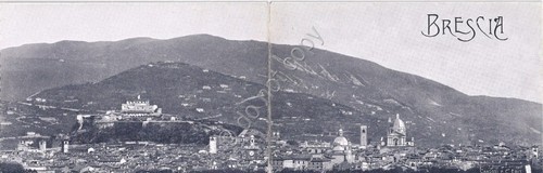 Cartolina doppia - Brescia - Panorama - NVG
