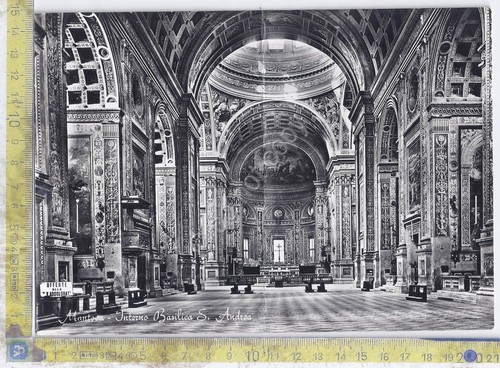 Cartolina doppia - Mantova - Interno Basilica S. Andrea - …
