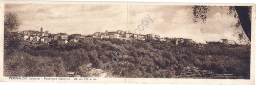 Cartolina doppia - Perinaldo - Panorama generale - NVG