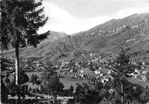 Cartolina Dorga Bratto panorama 1961 (Bergamo)