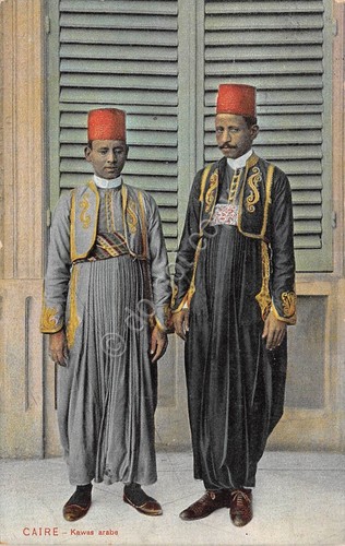 Cartolina Egitto Cairo Kawas arabe costumi arabi anni '20