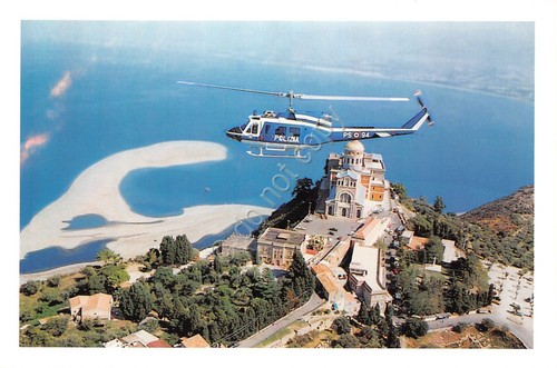 Cartolina Elicottero in volo Polizia di Stato