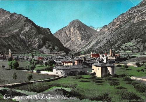 Cartolina Entraeque Panorama- 1961 (Cuneo)
