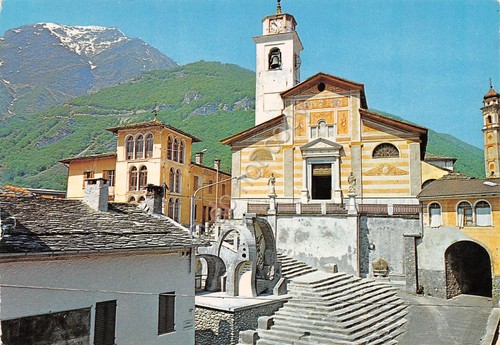 Cartolina Entraque Piazza Giovanni XXIII (Cuneo)