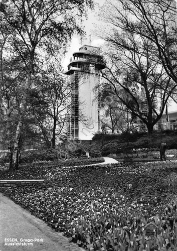 Cartolina Essen Gruga Park Aussichsturm 1966