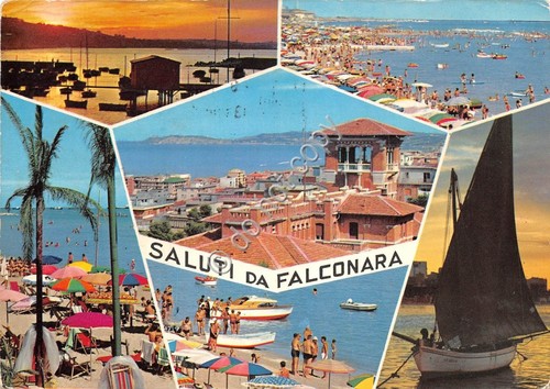 Cartolina Falconara Saluti da Vedutine (Altre tematiche)
