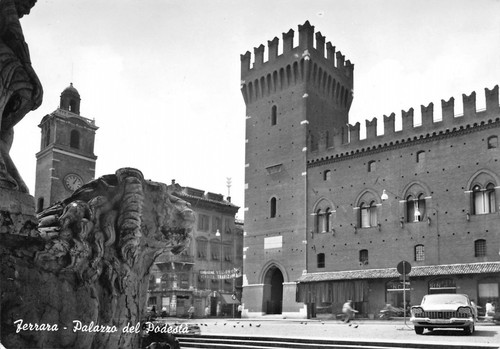 Cartolina Ferrrara Palazzo del Podestà 1961 (Ferrara)