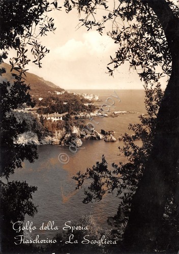 Cartolina Fiascherino la Scogliera 1958 (La Spezia)