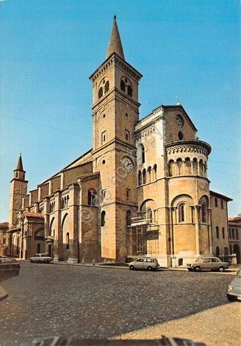 Cartolina Fidenza Abside Duomo (Parma)