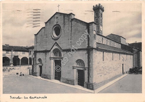 Cartolina Fiesole Cattedrale 1936