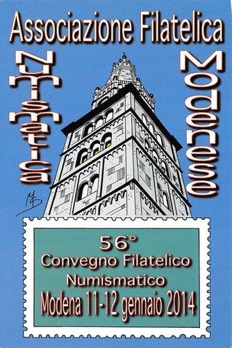 Cartolina Filatelica 56° Convegno Modena Mutina 2014