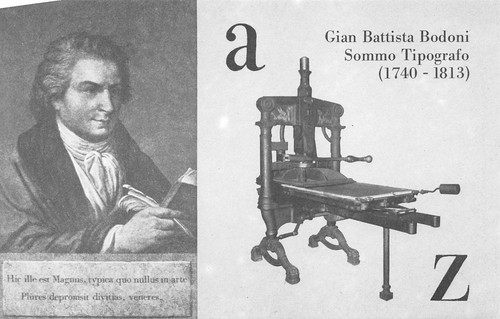 Cartolina filatelica Anniversario morte G.B.Bodoni Parma 1983