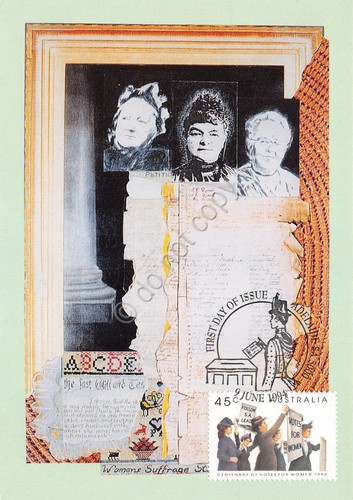 Cartolina Filatelica Australia Votes for women 1994