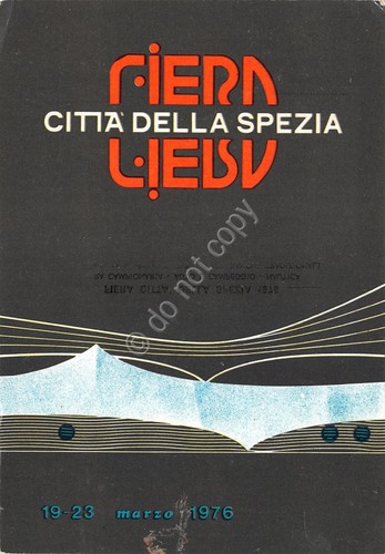 Cartolina filatelica La Spezia Fiera campionaria 1976 timbro filatelico macchia