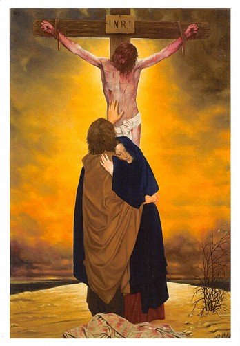 Cartolina filatelica Tavazzano con Villavesco Inaugurazione quadro Crocefissione