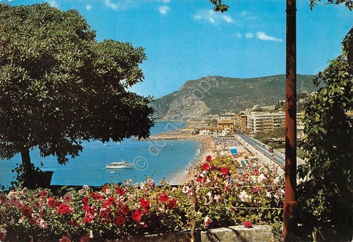 Cartolina Finale Ligure panorama parziale da Castelletto 1968 (Savona)