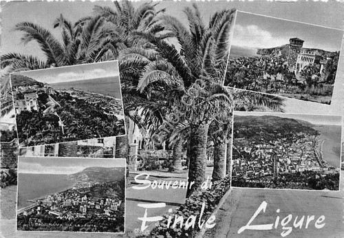 Cartolina Finale Ligure vedutine 1959 (Savona)