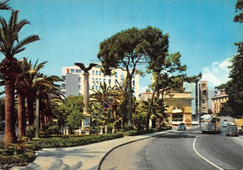 Cartolina Finale Ligure Via Aurelia timbro 1961