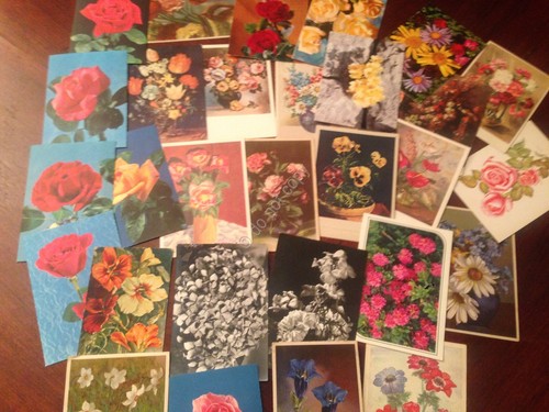 Cartolina fiori lotto di 30 a soggetto fiori VG e …