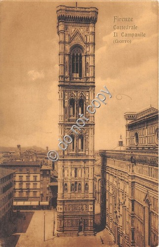 Cartolina Firenze Campanile di Giotto Ed. Modiano