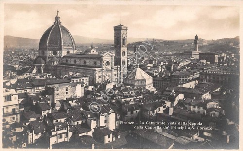 Cartolina Firenze Cattedrale da Cupola Cappella de'Principi a S. Lorenzo …