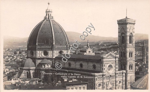 Cartolina Firenze Cattedrale e torre da Cupola S. Lorenzo Ed …