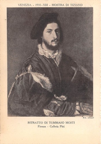 Cartolina Firenze Galleria Pitti Ritratto Tommaso Mosti 1936 Mostra di …