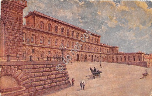 Cartolina Firenze Illustrata Palazzo Pitti