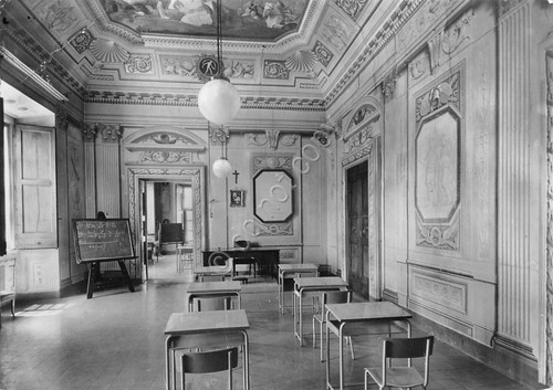 Cartolina Firenze Istituto SS Annunziata aula scolastica anni '60