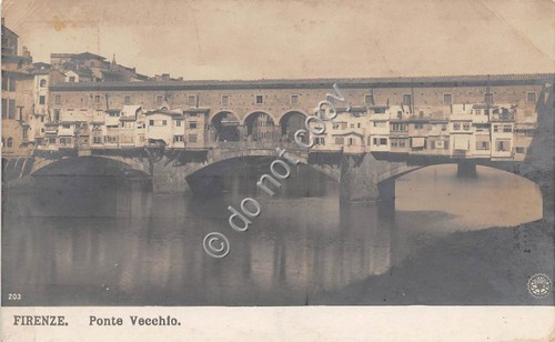 Cartolina Firenze Ponte Vecchio