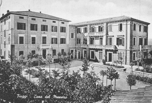 Cartolina Fiuggi Casa del Maestro 1957
