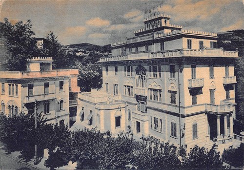 Cartolina Fiuggi Fonte Albergo Igea 1954