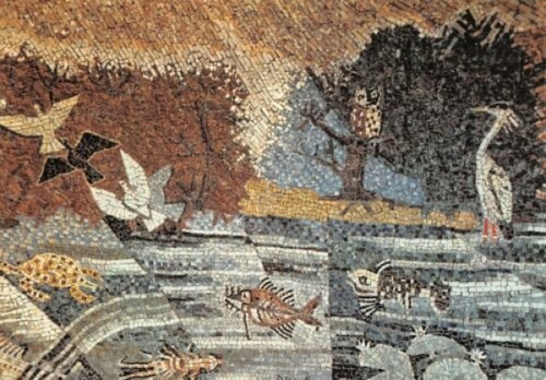 Cartolina Fiuggi Fonte Chiesa Regina Pacis Mosaico Ugolino da Belluno …