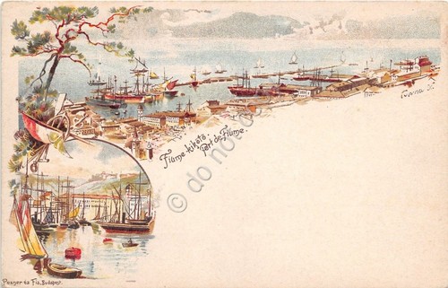 Cartolina Fiume Gruss aus - Saluti da Edizione 1898