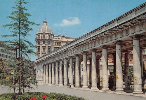 Cartolina Foggia entrata ai Giardini Pubblici anni '70