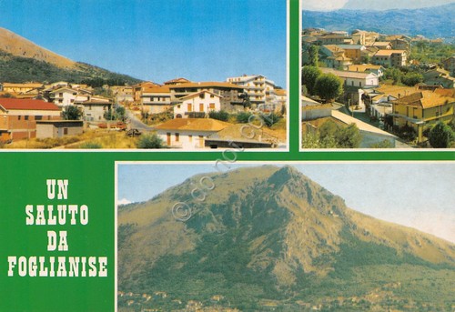 Cartolina Foglianise vedute varie paese e case anni '70