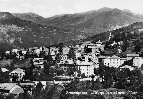 Cartolina Fontanigorda Albergo Roccabruna Ghiotto 1957