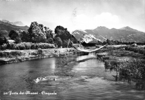 Cartolina Forte dei Marmi Cinquale animata rete 1962