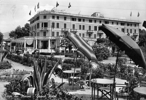 Cartolina Forte dei Marmi Grand Hotel 1960