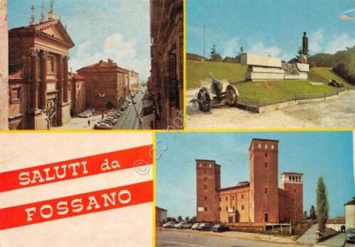 Cartolina Fossano vedute 1978 (Cuneo)