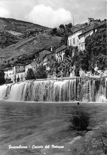 Cartolina Fossombrone Cascata del Metauro