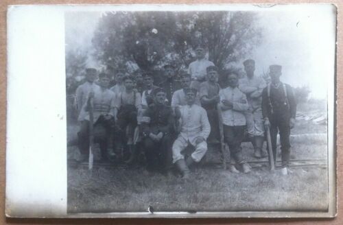 Cartolina Fotografia Germania 1917 - Gruppo di militari - posta …