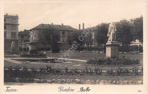 Cartolina fotografica Torino Giardino Balbo Ed.L. Ricci