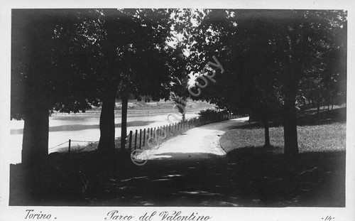 Cartolina fotografica Torino Parco del Valentino Ed.L. Ricci N.14