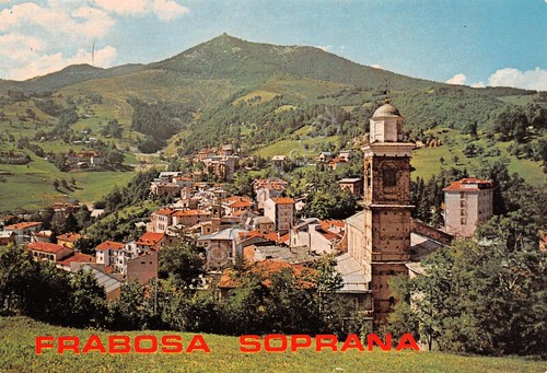 Cartolina Frabosa Soprana panorama serie Piemonte Turistico (Cuneo)