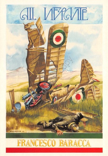 Cartolina Francesco Baracca 75° Anniversario della morte